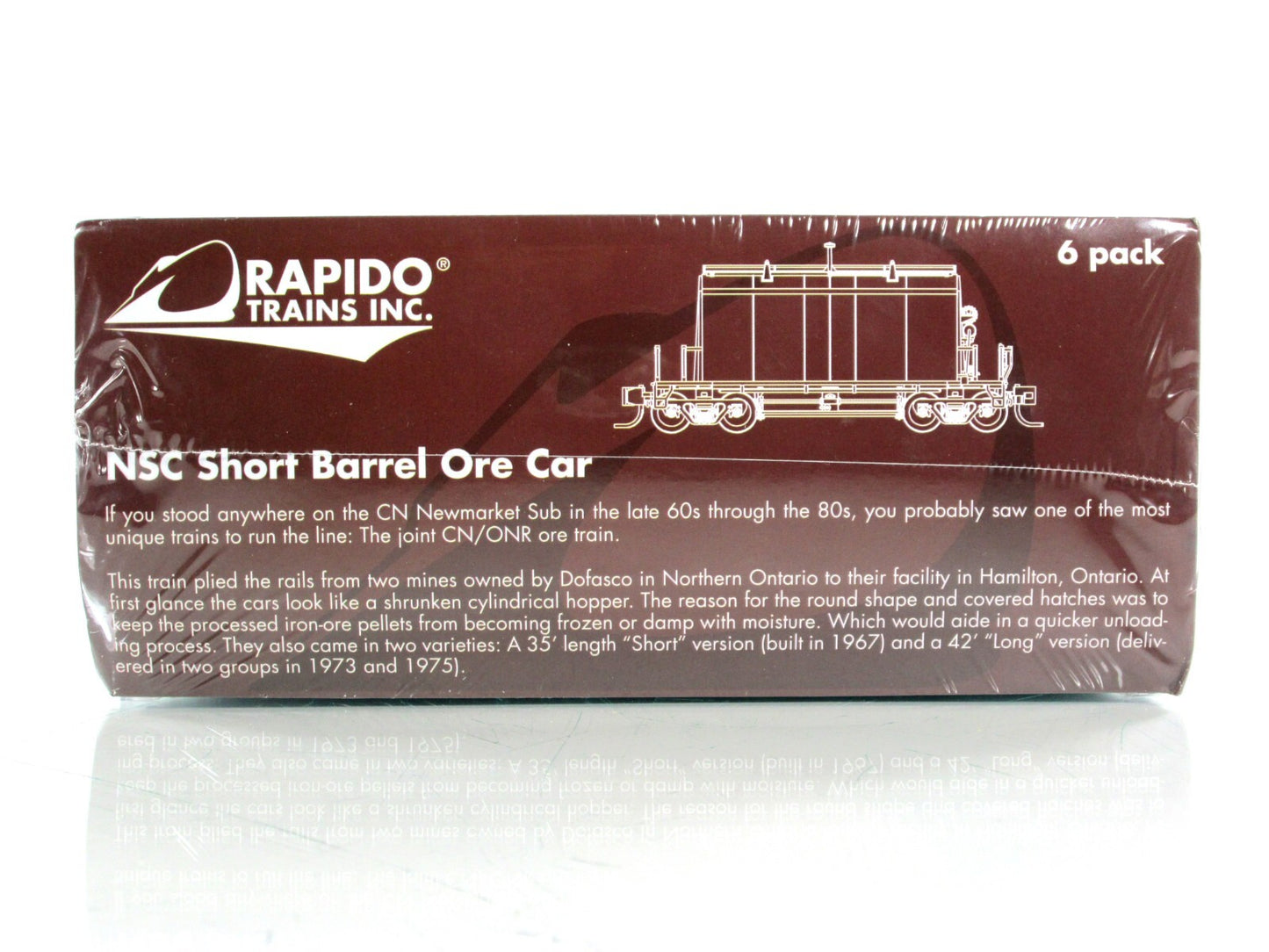 N Scale **CANADIAN NATIONAL** Short Barrel Ore Car 6-Set - Rapido Trains 543004A