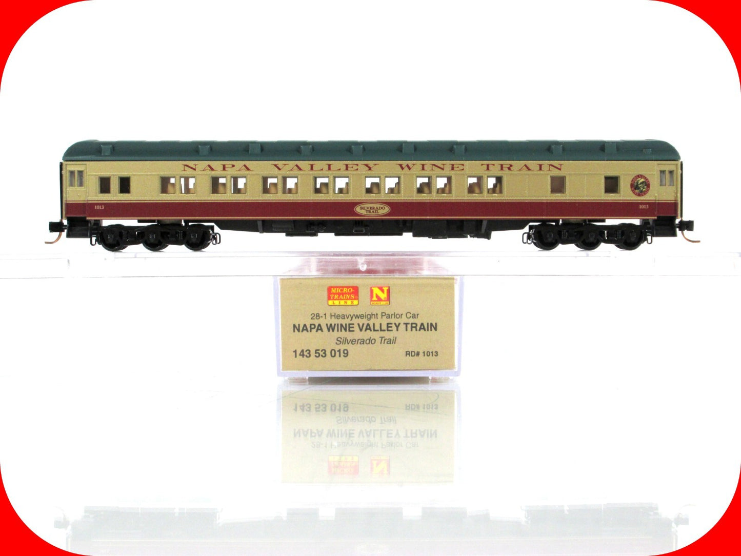 N Scale ***NAPA WINE TRAIN*** Silverado Trail Parlor Car - Micro Trains 14353019