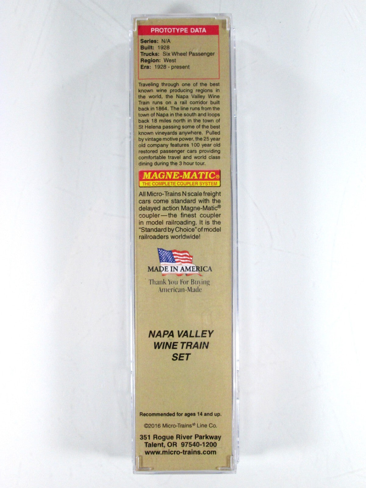 N Scale ***NAPA WINE TRAIN*** Le Gourment Express Parlor - Micro Trains 14352009