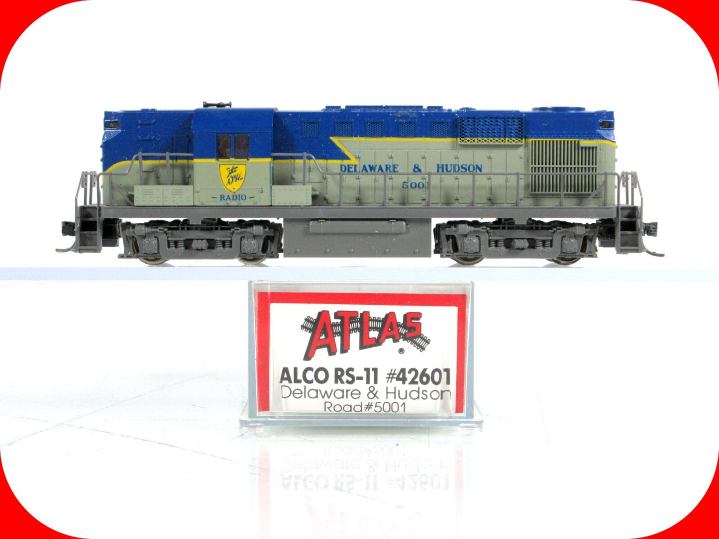 N Scale ***DELAWARE & HUDSON*** ALCO RS-11 #5001 - Atlas / Kato 42601, MTL Cplrs
