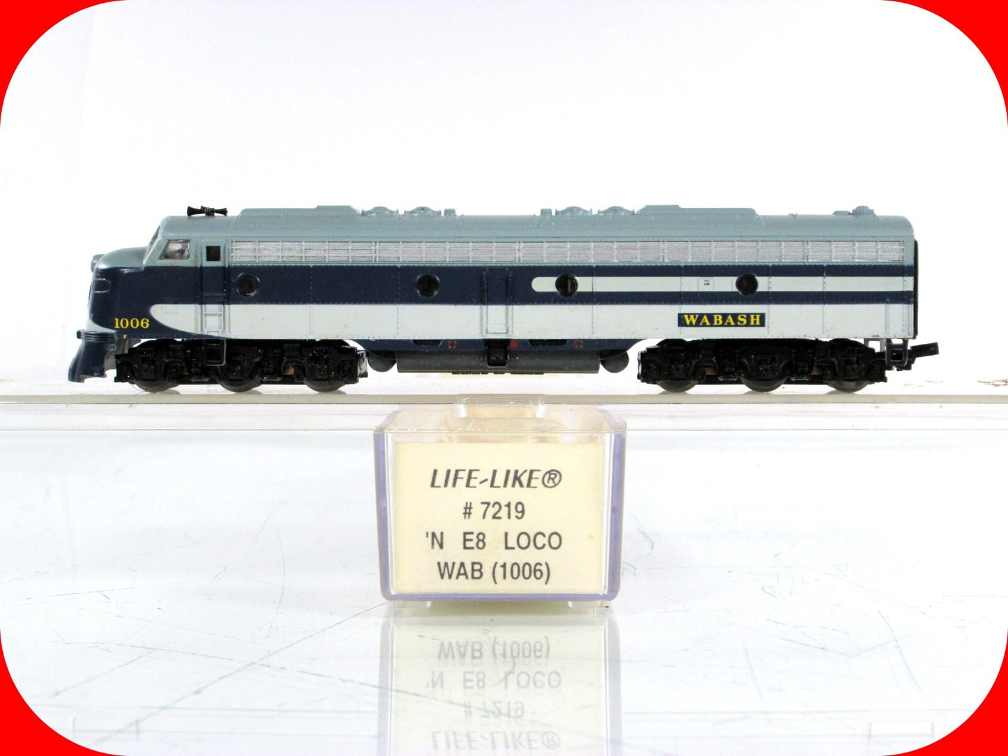 N Scale **WABASH** E8 Locomotive #1006 - Life-Like 7219, Knuckle Cplr **Project*