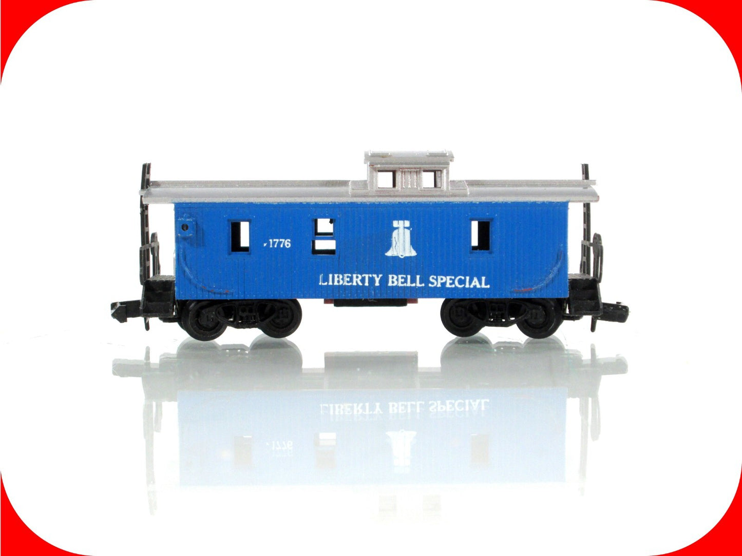 N Scale **LIBERTY BELL SPECIAL**  Patriotic Cupola Caboose x1776, Con-Cor 1776P