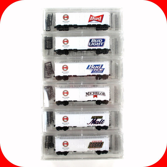N Scale **BUDWEISER BREWING** 40' Beer Reefer 6-Pack - Micro Trains 1999 Special