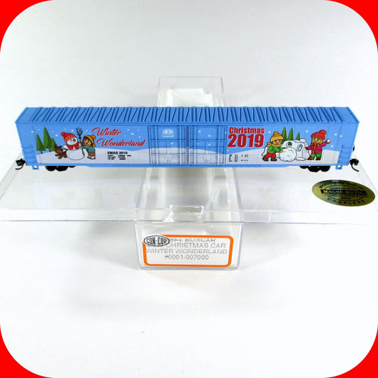 N Scale ***WINTER WONDERLAND*** Christmas 2019 Hi Cube Box Car -- Con-Cor 007000