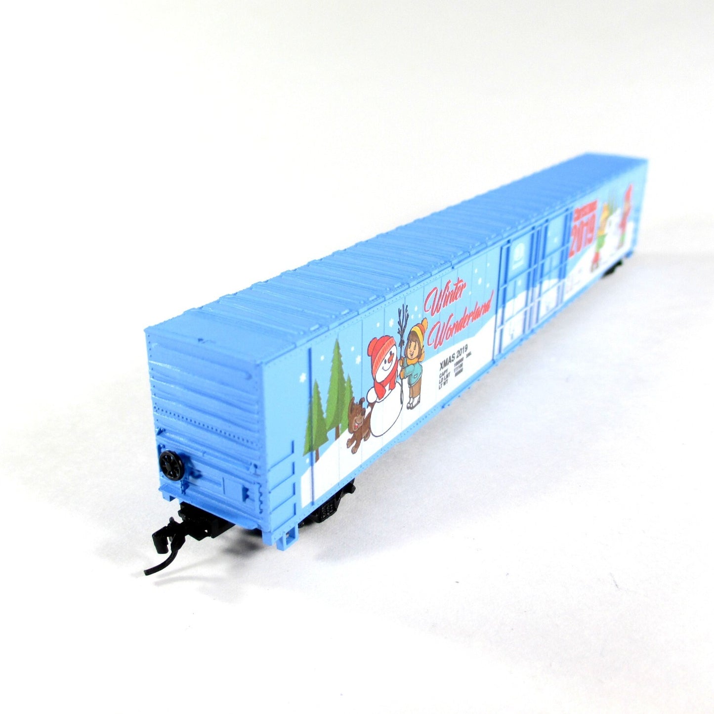 N Scale ***WINTER WONDERLAND*** Christmas 2019 Hi Cube Box Car -- Con-Cor 007000