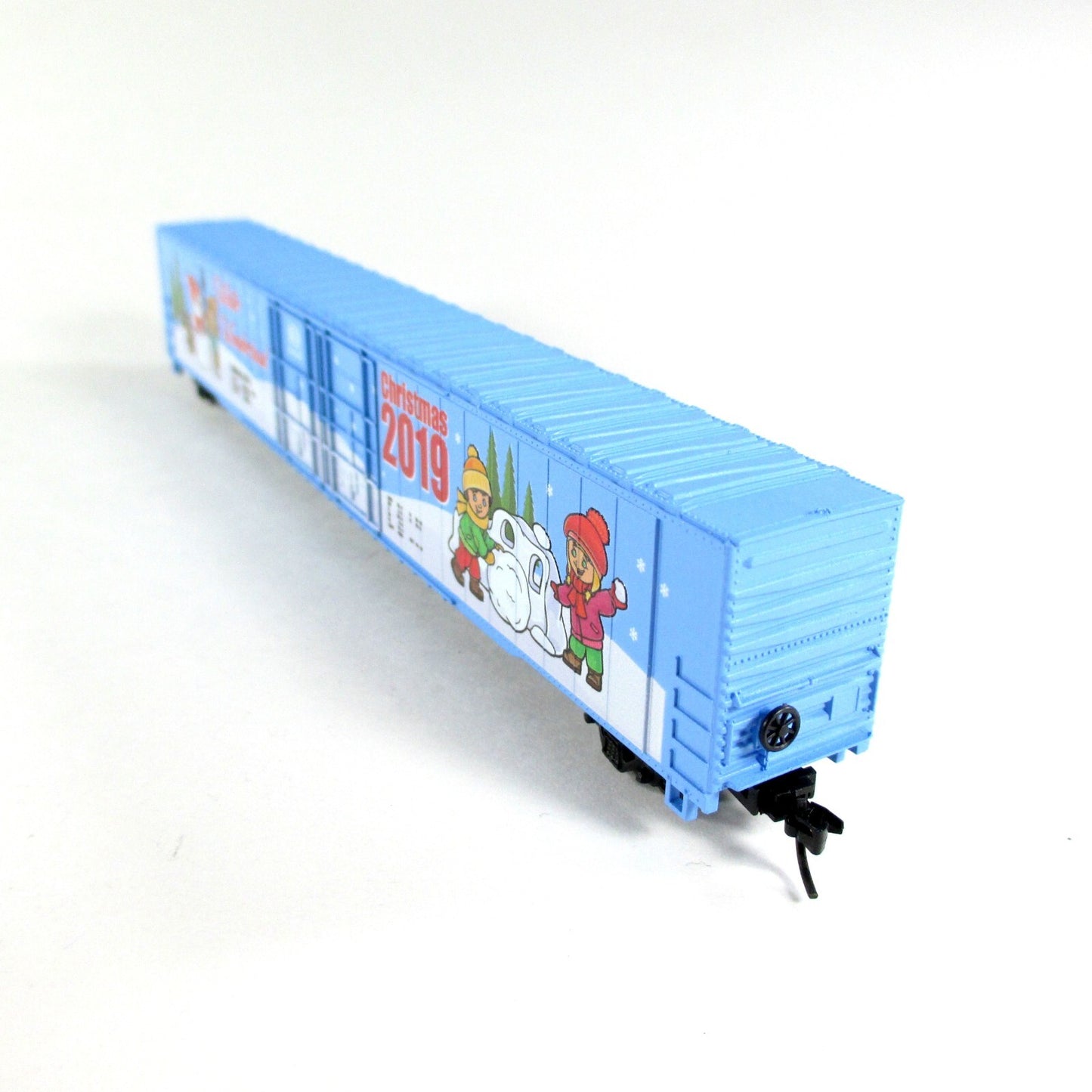 N Scale ***WINTER WONDERLAND*** Christmas 2019 Hi Cube Box Car -- Con-Cor 007000