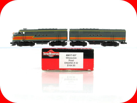 N Scale ***MILWAUKEE ROAD*** FT A/B Set #42 -- Intermountain 69017-03, DCC Ready