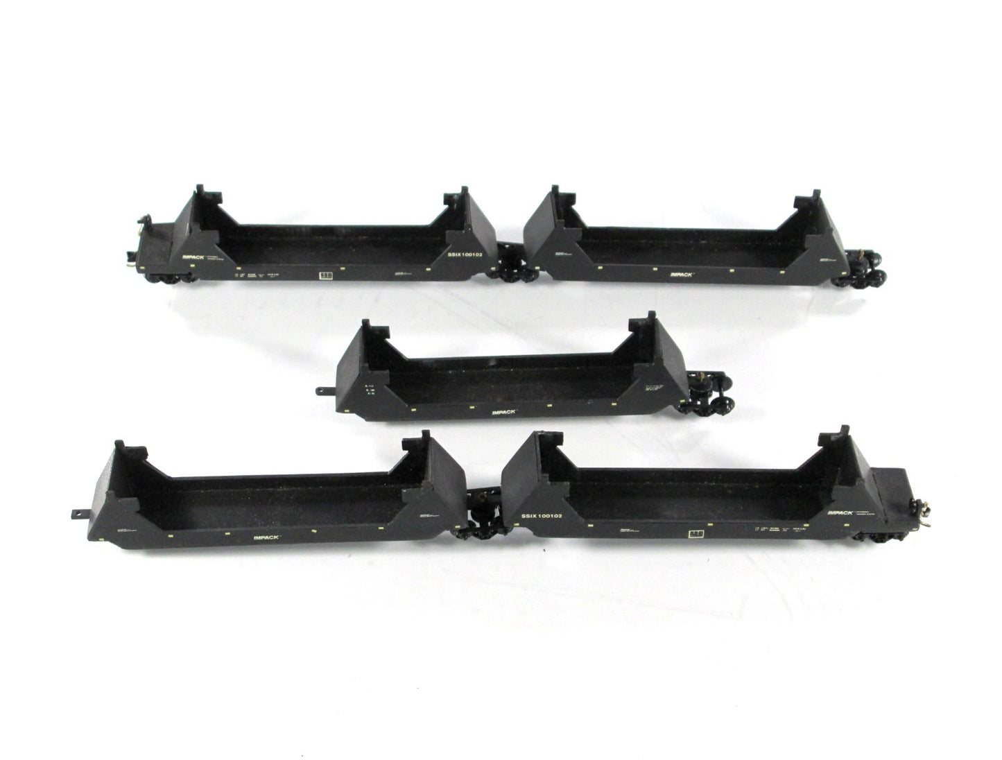 N SCALE **SSIX - ITEL** 5-Unit Twinstack Articulated Car #100102 - Interail RARE