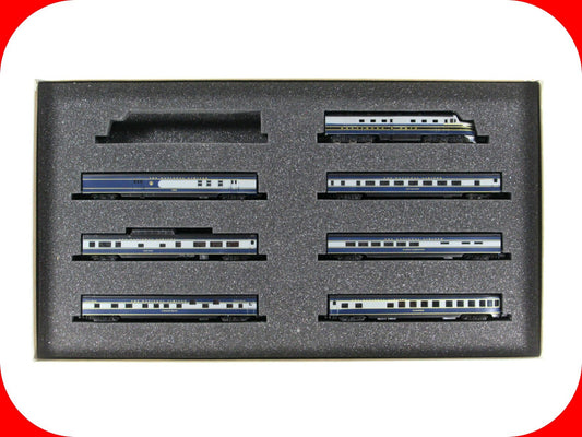 N Scale **B&O NATIONAL LIMITED* Unpwr Locomotive, Passenger Set - Con-Cor 008516