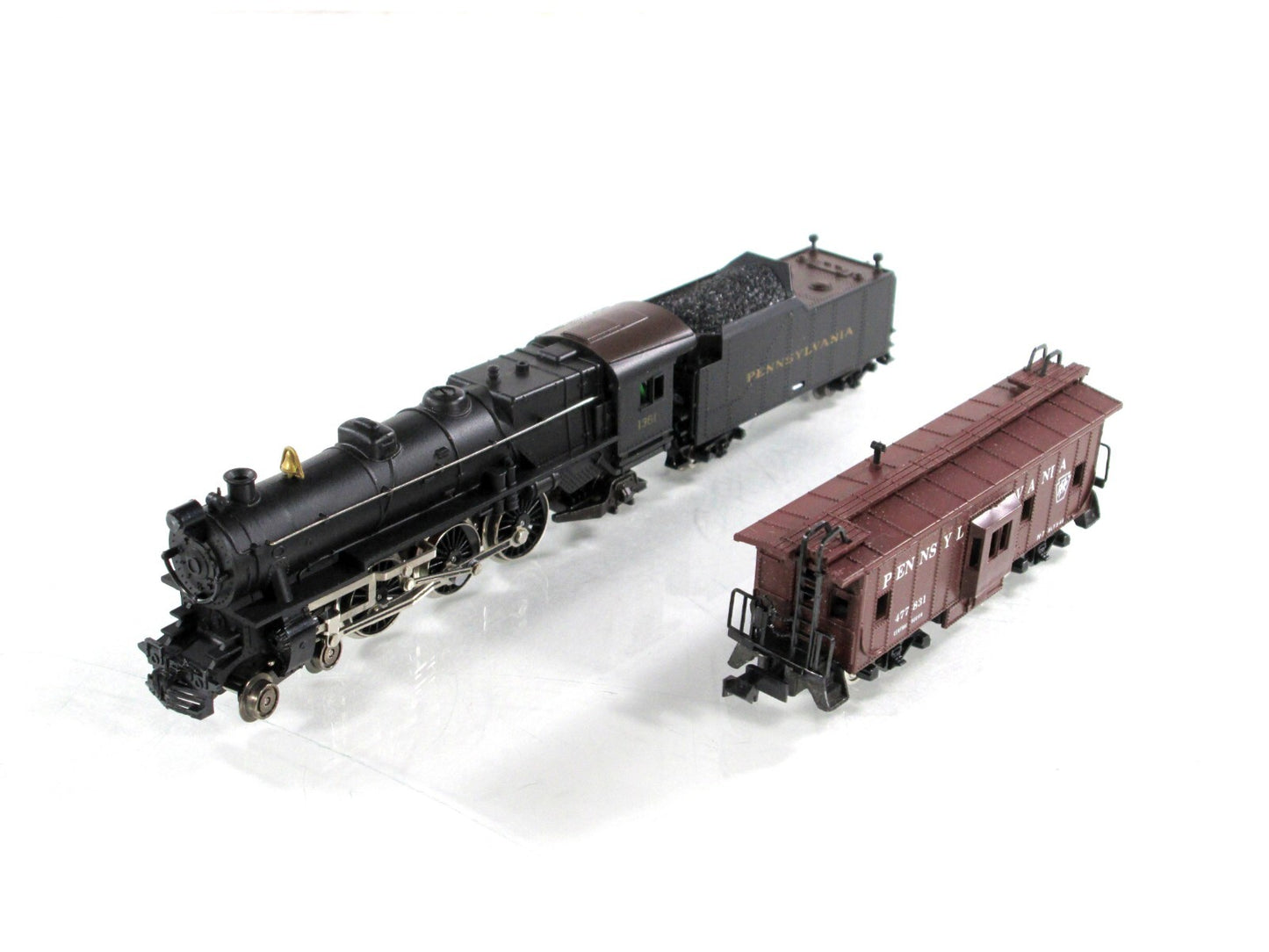 N Scale **PENNSYLVANIA MERCHANDISE SERVICE*** Steam & Freight Set - Con-Cor 8505