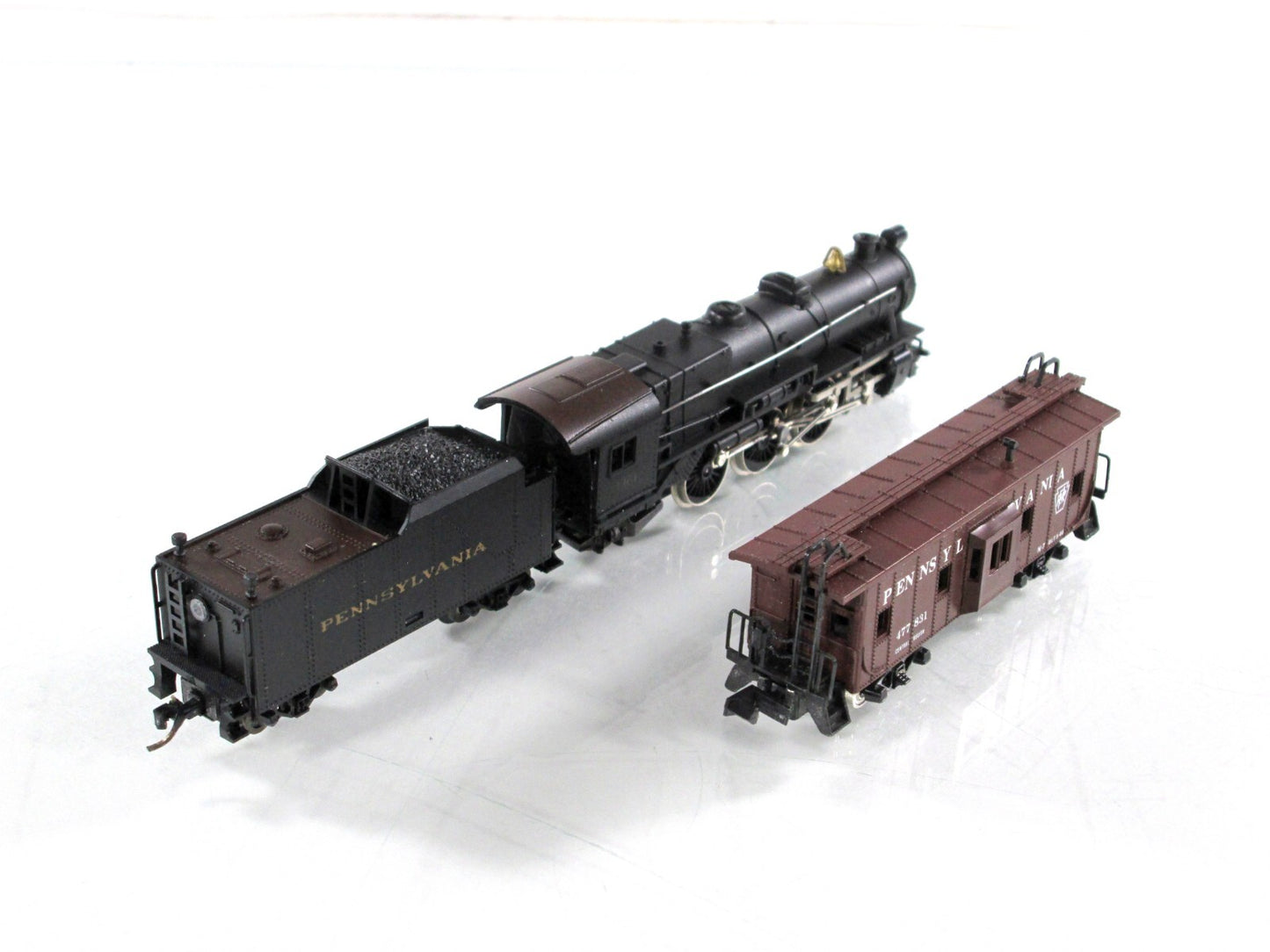 N Scale **PENNSYLVANIA MERCHANDISE SERVICE*** Steam & Freight Set - Con-Cor 8505