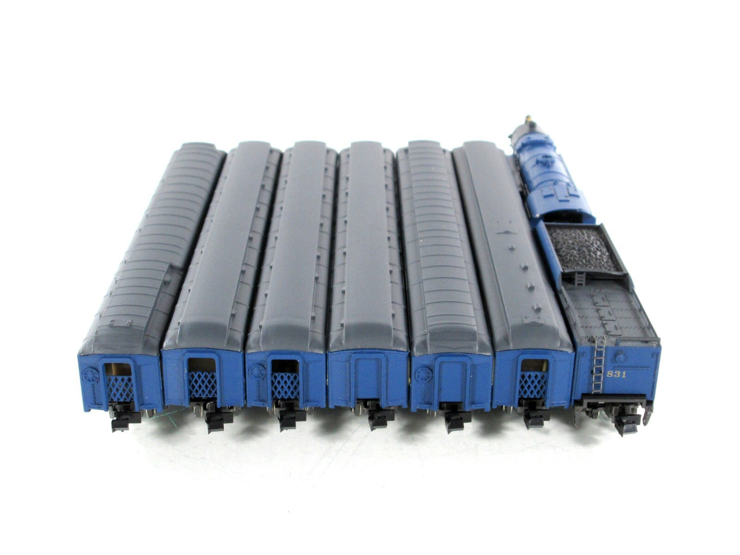 N Scale **NEW JERSEY - BLUE COMET** Locomotive, Passenger Set - Con-Cor, Limited