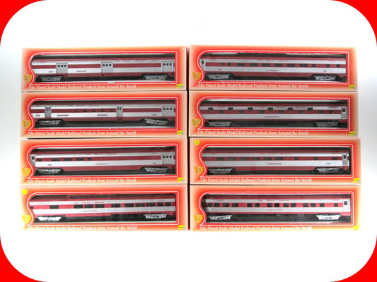 HO Scale  **TEXAS SPECIAL** FRISCO-KATY Passenger 8-Set - IHC 47728, Knuckle Cpl