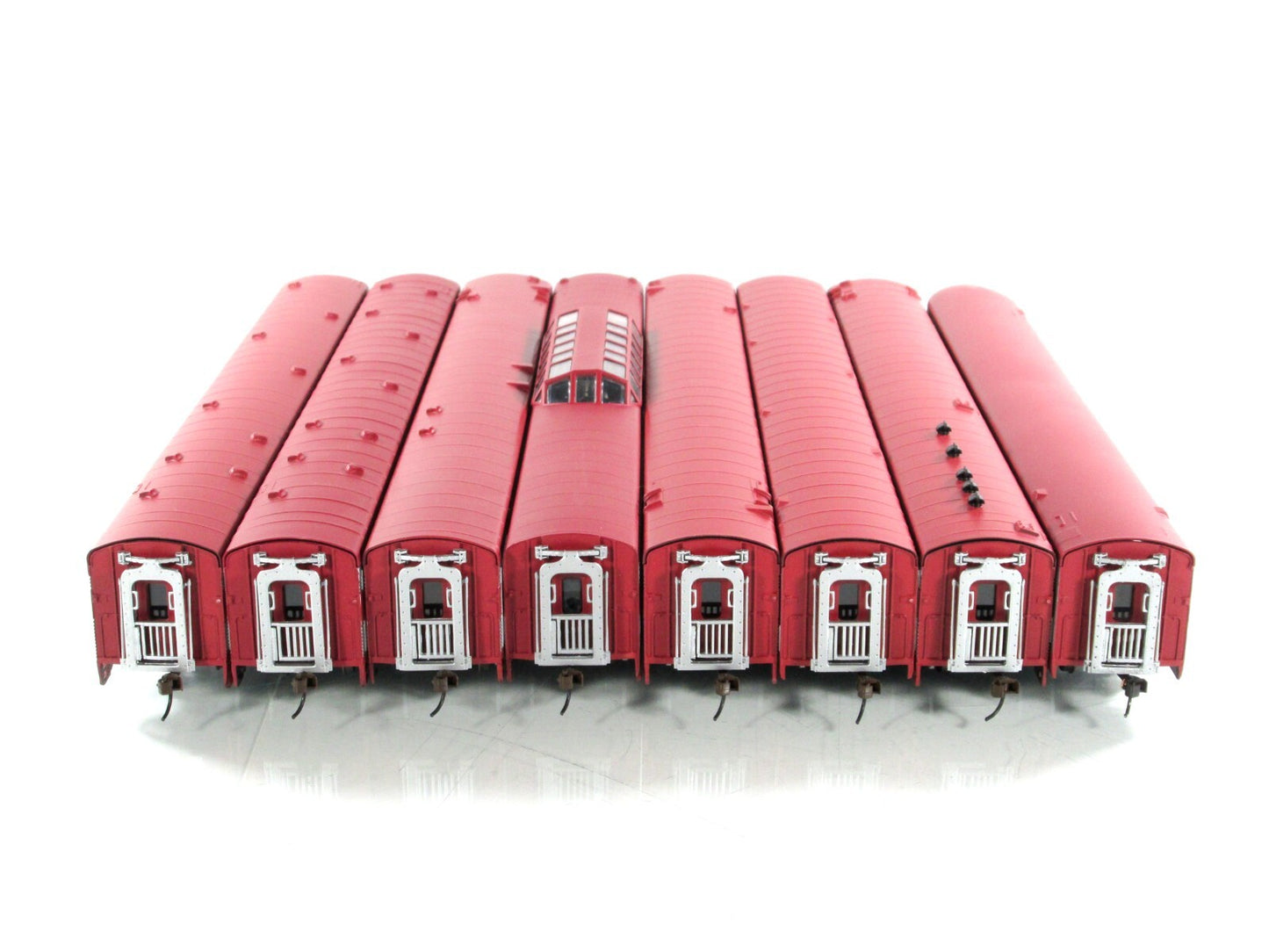 HO Scale  **TEXAS SPECIAL** FRISCO-KATY Passenger 8-Set - IHC 47728, Knuckle Cpl