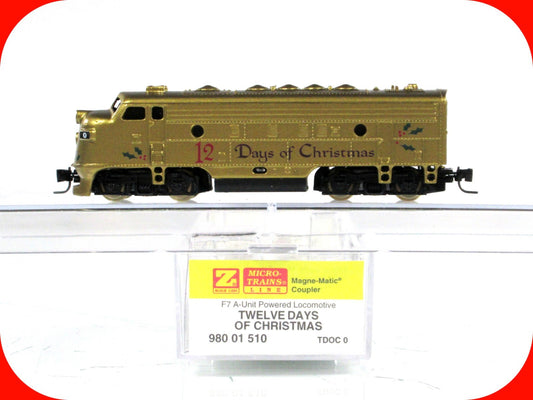 Z Scale **12 DAYS of CHRISTMAS** F7-A Locomotive, TDOC 0 - Micro Trains 98001510