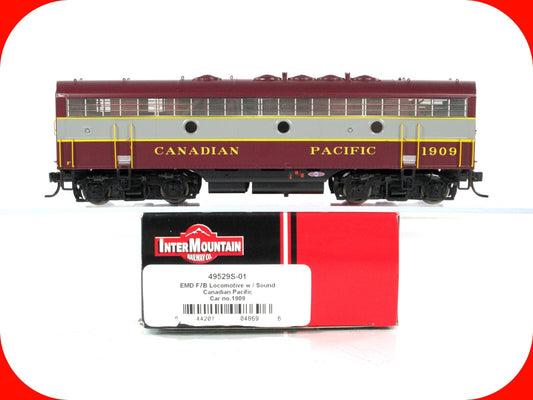 HO Scale ***CANADIAN PACIFIC*** F7B #1909 - Intermountain 49529S, DCC QSI Sound