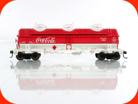 HO Scale **COCA-COLA** Collection Triple Dome Tank Car, CCCX 1103 - Athearn 8352