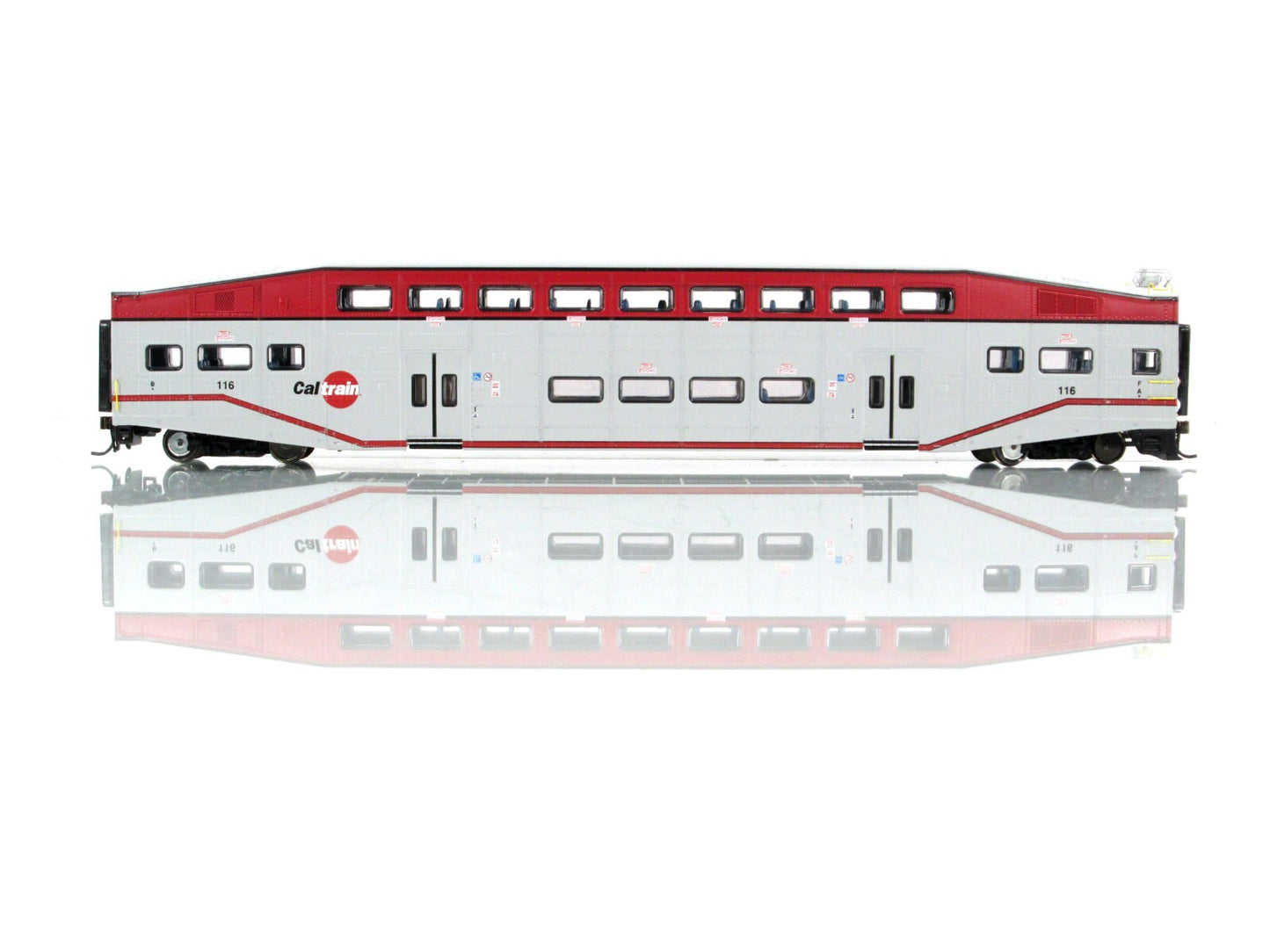 HO Scale ***CALTRAIN*** Bombardier Commuter Coach Car #116 - Athearn 25531 *RARE