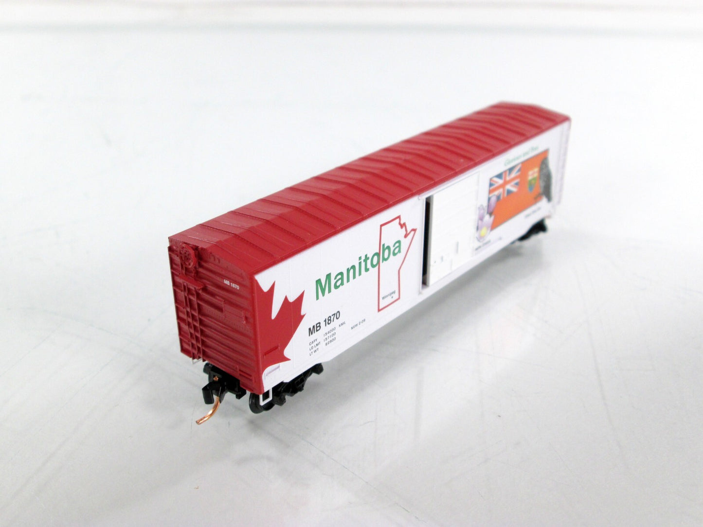 N Scale **MANITOBA* Canadian Provincial Box Car, MB 1870 - Micro Trains 07700160