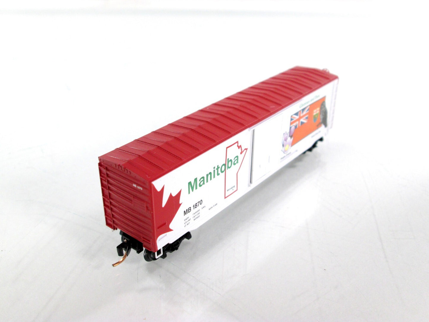 N Scale **MANITOBA* Canadian Provincial Box Car, MB 1870 - Micro Trains 07700160