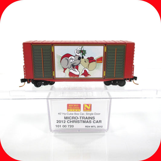 N Scale **MISTLETOE** Micro Mouse CHRISTMAS 2012 Box Car - Micro Trains 10100720