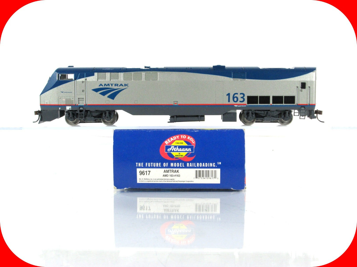 HO Scale ***AMTRAK*** AMD-103 Locomotive #163 -- Athearn 9617 **Read Description