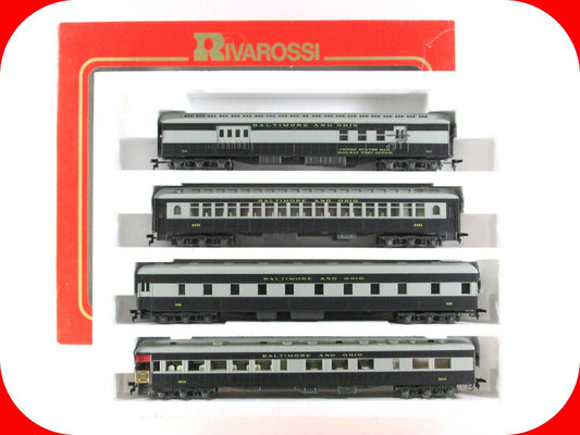 HO Scale ***BALTIMORE & OHIO*** Royal Blue 1920s Passenger Set B -Rivarossi 6909