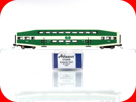 N Scale **GO TRANSIT** BOMBARDIER Bi-Level Passenger Coach #2019 - Athearn 24425