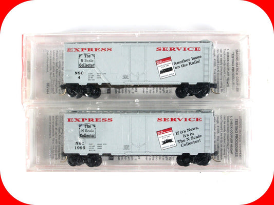 N Scale **EXPRESS SERVICE** Box Car Set - NSC 4, 1995 - Micro Trains Special Run