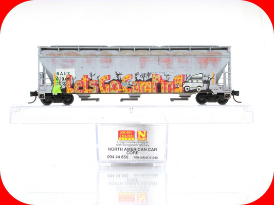 N Scale **NORTH AMERICAN CAR CORP* Graffiti Hopper #61040 -Micro Trains 09444650