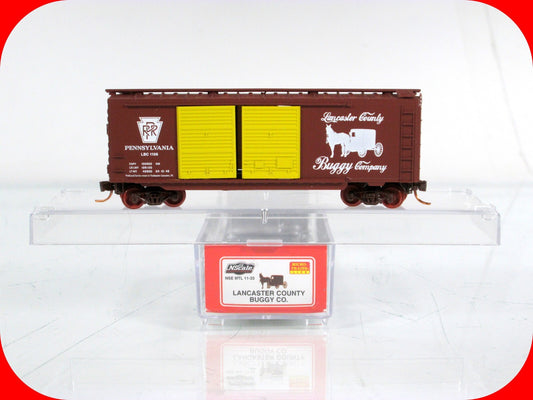 N Scale ***LANCASTER COUNTY BUGGY Co*** Box Car - Micro Trains Special **RARE**