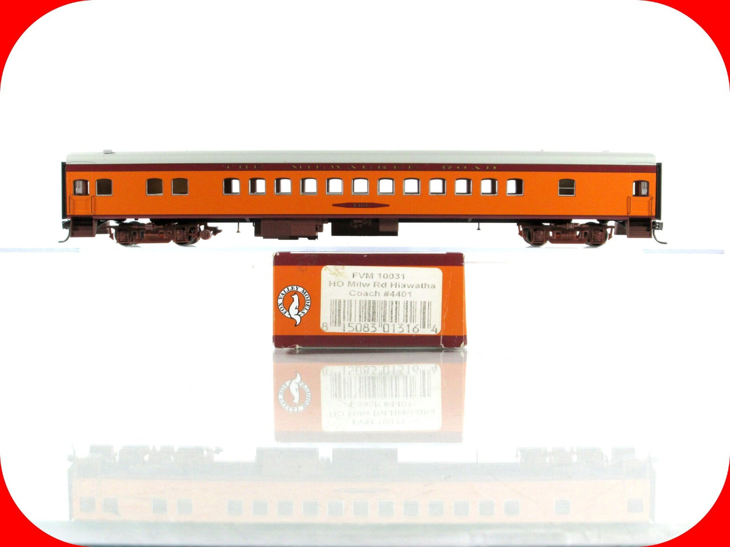 HO Scale **MILWAUKEE RD** 1935 HIAWATHA Passenger Coach #4401 - FOX VALLEY 10031