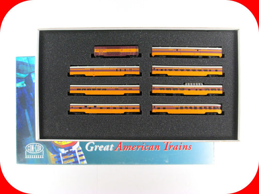 N Scale ***MILWAUKEE HIAWATHA** Box Car & 7-Passenger Car Set 1 - Con-Cor 041011