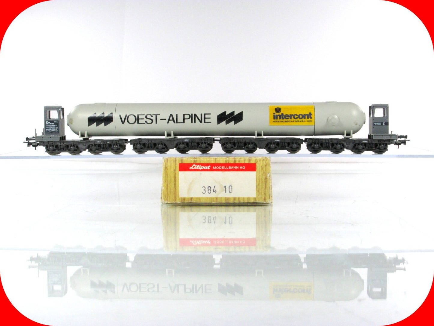 HO Scale **VOEST-ALPINE** Jumbo Tank, 16-Axle Transporter - Liliput 38410 **RARE