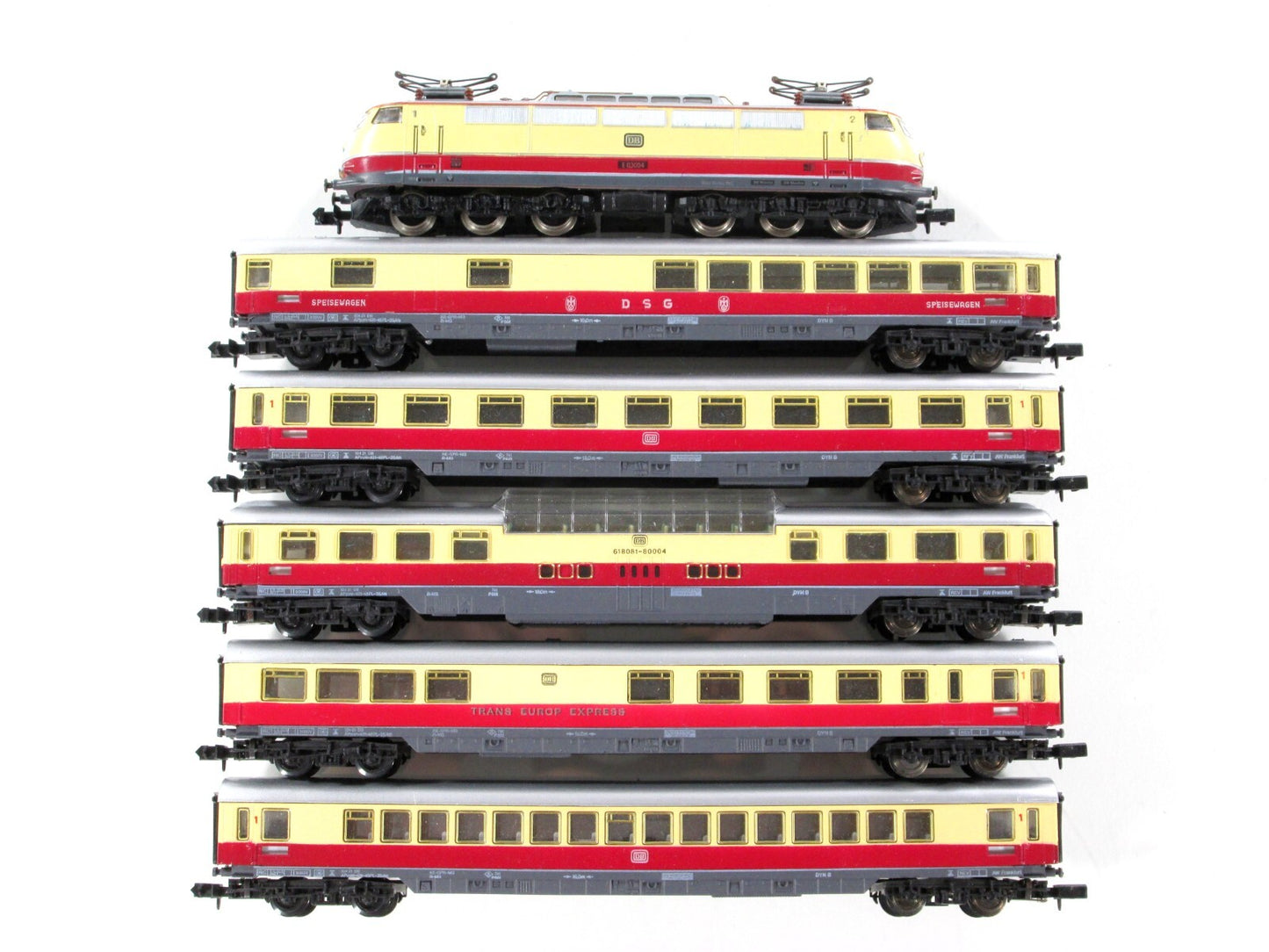 N Scale **TEE-Zuggarnitur** Electric Locomotive Passenger Set - Arnold 051 *READ