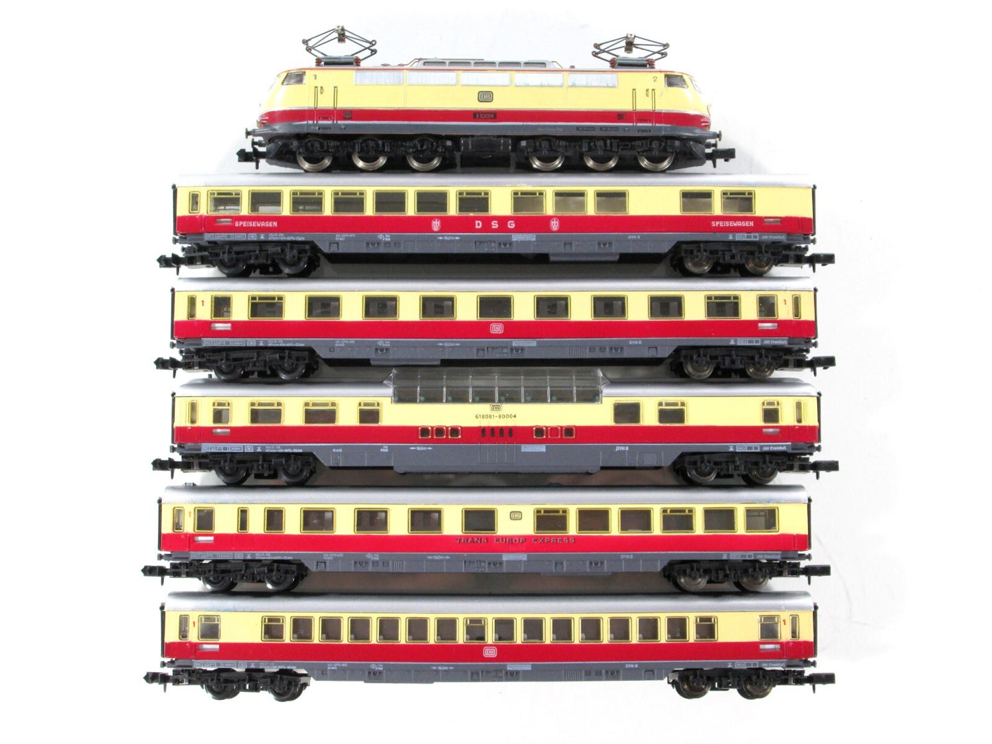 N Scale **TEE-Zuggarnitur** Electric Locomotive Passenger Set - Arnold 051 *READ