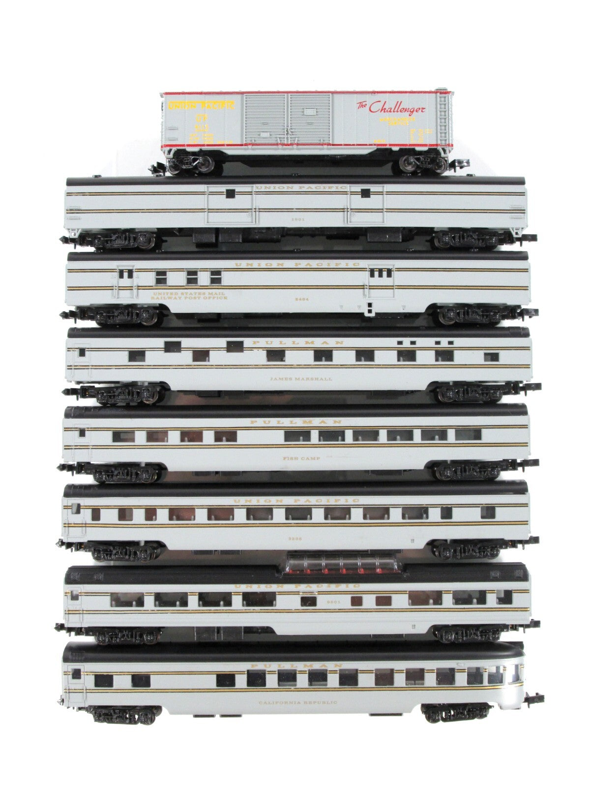 N Scale **UNION PACIFIC FORTY-NINER** BoxCar, 7-Passenger Set 2 - Con-Cor 041006