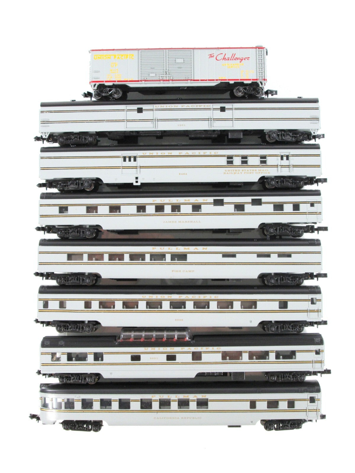 N Scale **UNION PACIFIC FORTY-NINER** BoxCar, 7-Passenger Set 2 - Con-Cor 041006