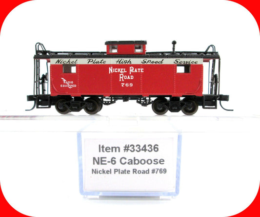N Scale ***NICKEL PLATE ROAD*** NE-6 Cupola Caboose, NKP 769 - Atlas 33436 *RARE