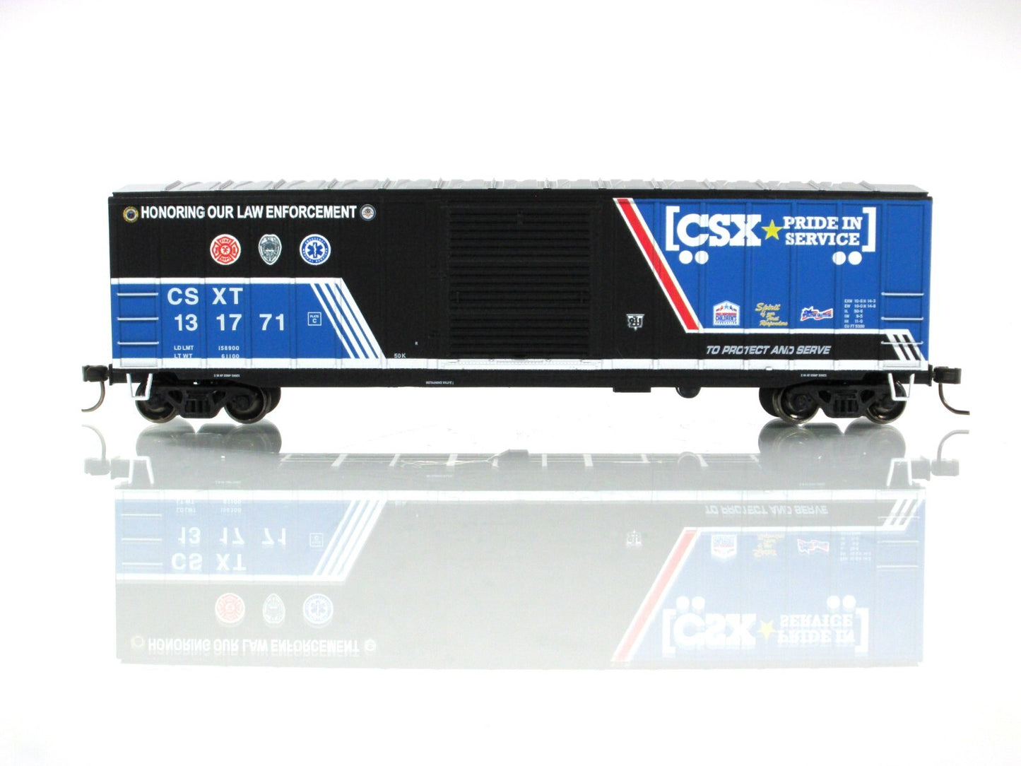HO Scale ***HONORING LAW ENFORCEMENT*** Box Car, CSX 131771 - Atlas TWTL08 *RARE
