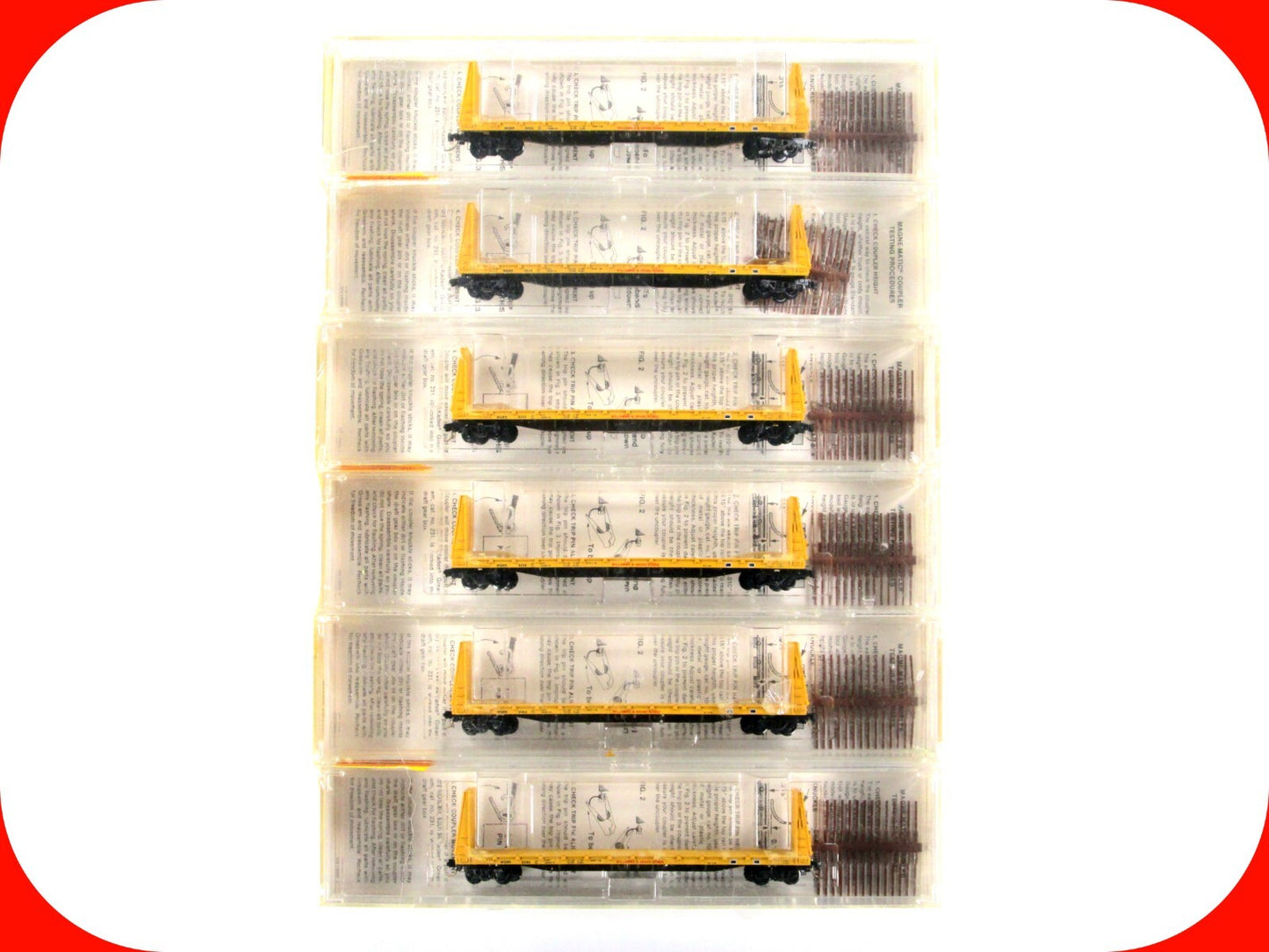 N Scale **WILLAMINA, GRANDE RONDE** Bulkhead Flat Set - Kadee Micro Trains 54042