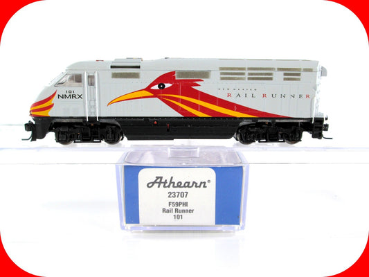 N Scale *NEW MEXICO RAIL RUNNER* F59PHI Locomotive 101 -Athearn 23707, DCC Ready