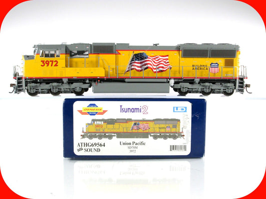 HO Scale ***UNION PACIFIC*** SD70M #3972 - Athearn G69564, DCC Tsunami2 Sound