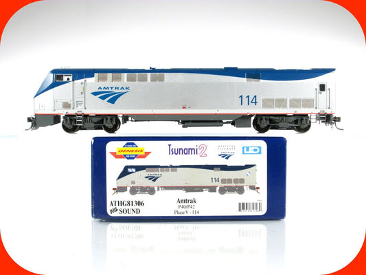 HO Scale ***AMTRAK*** P40/P42 Phase V, #114 - Athearn G81306, DCC Tsunami2 Sound