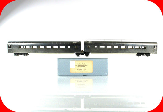 HO Scale Brass ***SOUTHERN PACIFIC*** Smooth Sided 134' Articulated Coach - SOHO