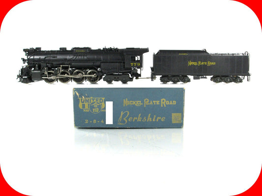 HO Scale BRASS ***NICKEL PLATE ROAD*** 2-8-4 Berkshire #779 -- United PFM **Read