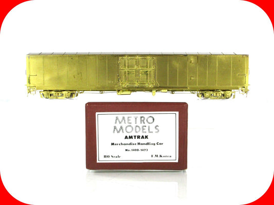 HO Scale BRASS **AMTRAK** Merchandise Handling Box Car #1400-1473 - Metro Models