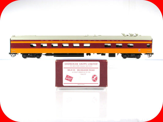 HO Scale BRASS **Milwaukee Road Hiawatha 40-Seat Diner** SHOREHAM SHOPS, MILW 05