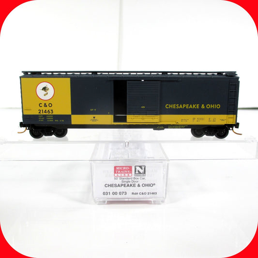 N Scale **CHESAPEAKE OHIO** CHESSIE KITTEN Box Car #21463 -Micro Trains 03100073