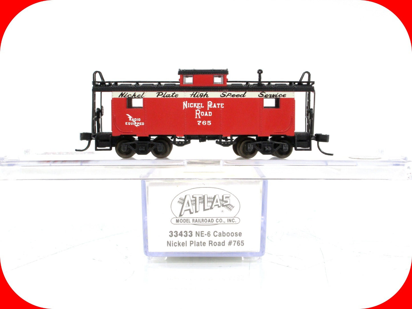 N Scale ***NICKEL PLATE ROAD*** NE-6 Caboose, NKP 765 - Atlas 33433 ***VERY RARE
